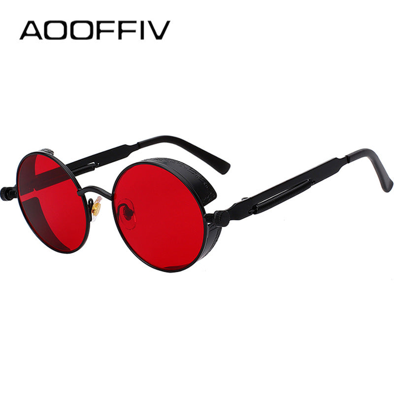 New Sunglasses Steampunk Sunglasses Metal Spring Foot Sunglasses