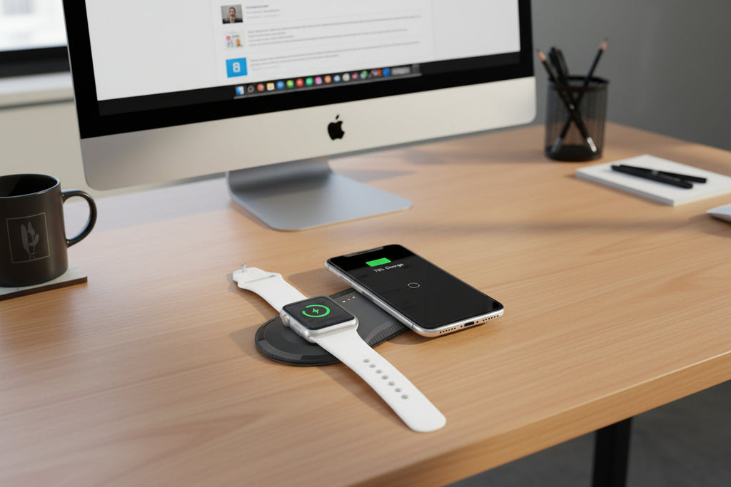 Wireless Charging 2 In 1 Mobile Phone 10W Watch Fast Wireless Charging Stand Suitable For Smart Phone Watch