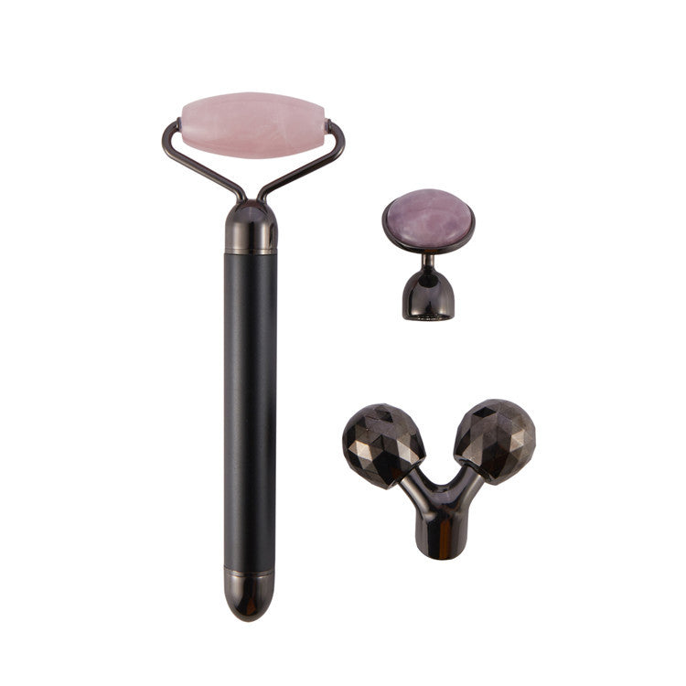 Electric Facial Roller Massager Three-in-one Jade Roller Set