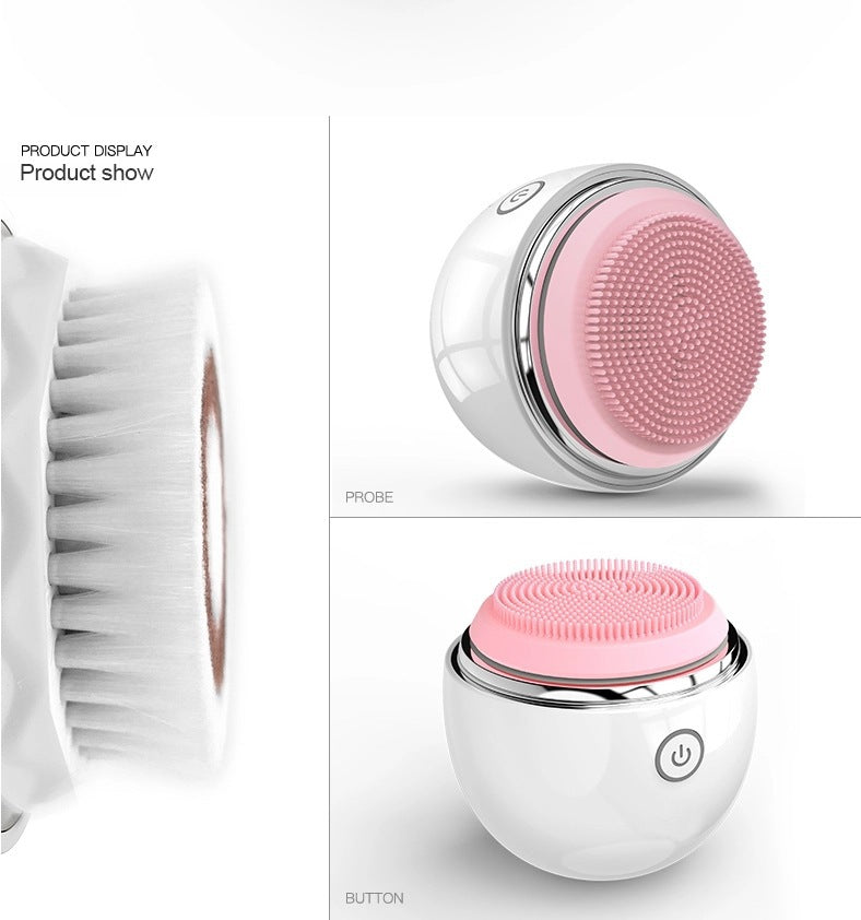 Household Multifunctional Waterproof Pore Cleansing Facial Massage Soft Hair Facial Cleansing Brush