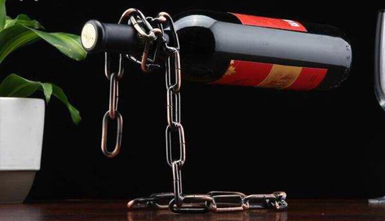 Creative Suspension Iron Chain Wine Rack
