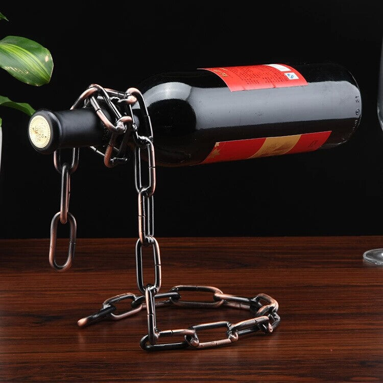 Creative Suspension Iron Chain Wine Rack