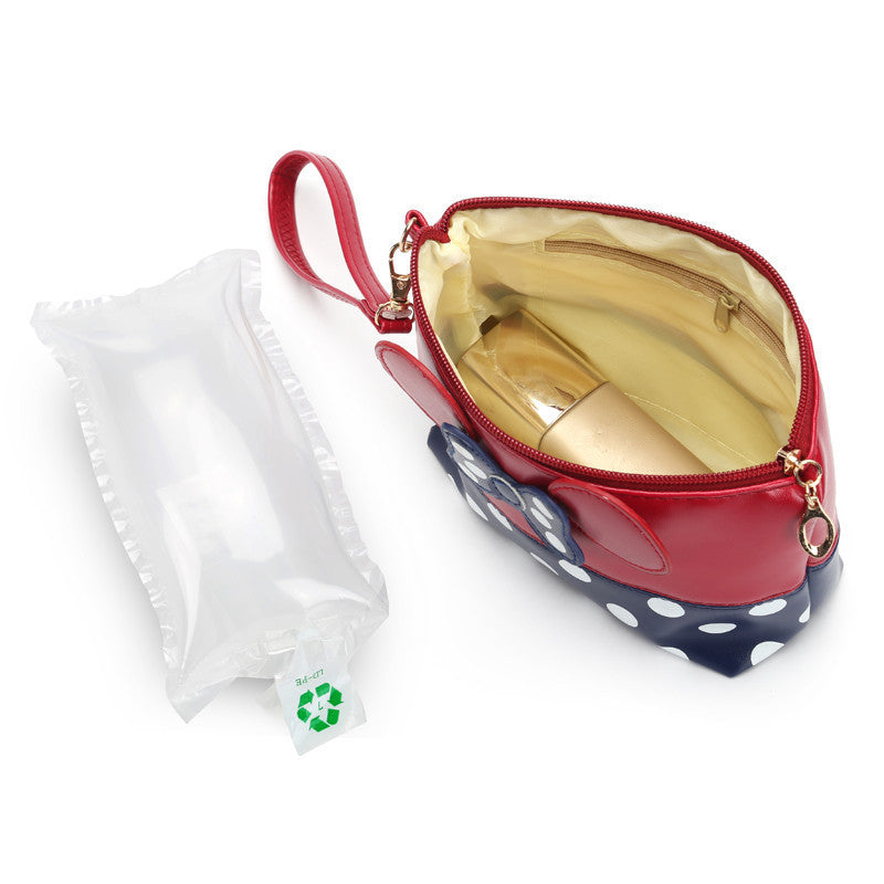 Travel Cosmetic Bag Cartoon Butterfly Cosmetic Case Zipper Hand-held Makeup Handbag Organizer Storage Bag Cosmetic Bag Pouch