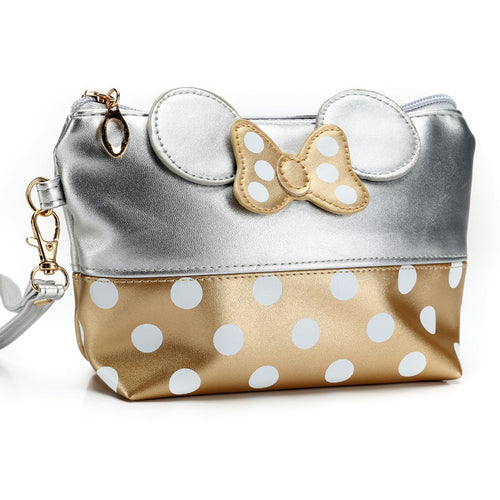 Travel Cosmetic Bag Cartoon Butterfly Cosmetic Case Zipper Hand-held Makeup Handbag Organizer Storage Bag Cosmetic Bag Pouch