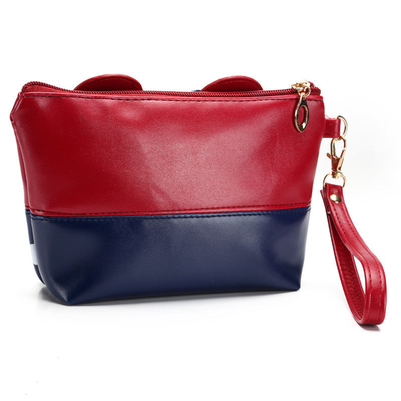 Travel Cosmetic Bag Cartoon Butterfly Cosmetic Case Zipper Hand-held Makeup Handbag Organizer Storage Bag Cosmetic Bag Pouch