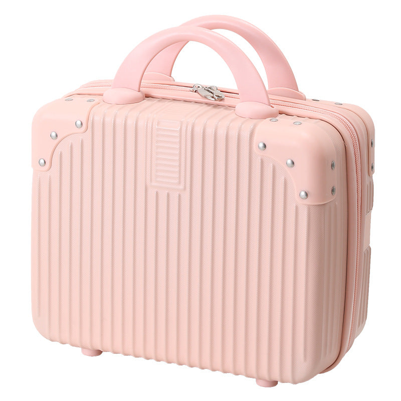 Mint Green Suitcase 14inch Luggage Women's Fashion Cosmetic Case Small 16 Travel Password Box Souvenir Box