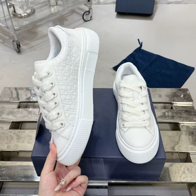 D 2025 New High Version B33 Series Jacquard Sneaker Men And Women Lovers Leather Shoes Stitching Casual Shoes Women