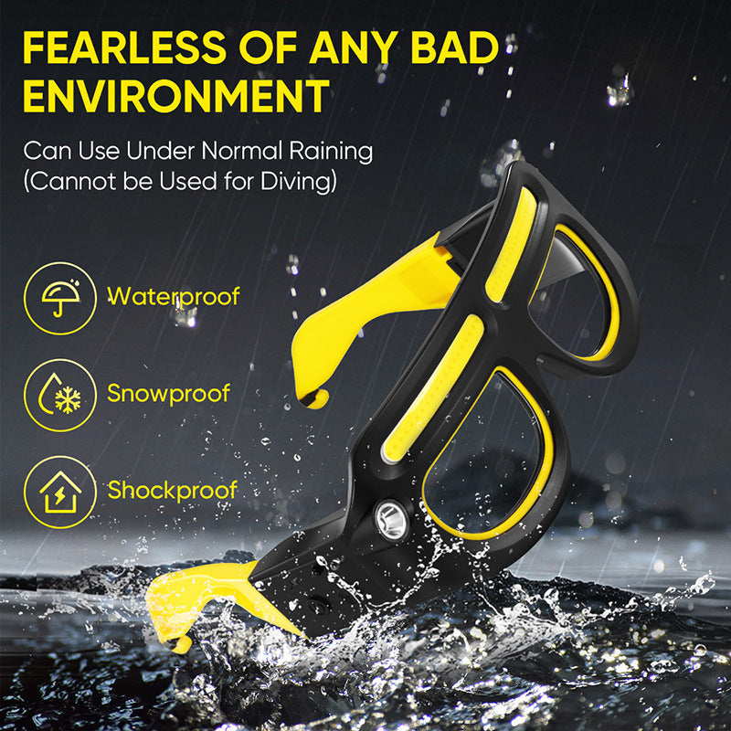 New Model High-Intensity Smart Headlamp Outdoor Multi-Functional Night Fishing Light Cycling Light USB Rechargeable Lighting Lamp