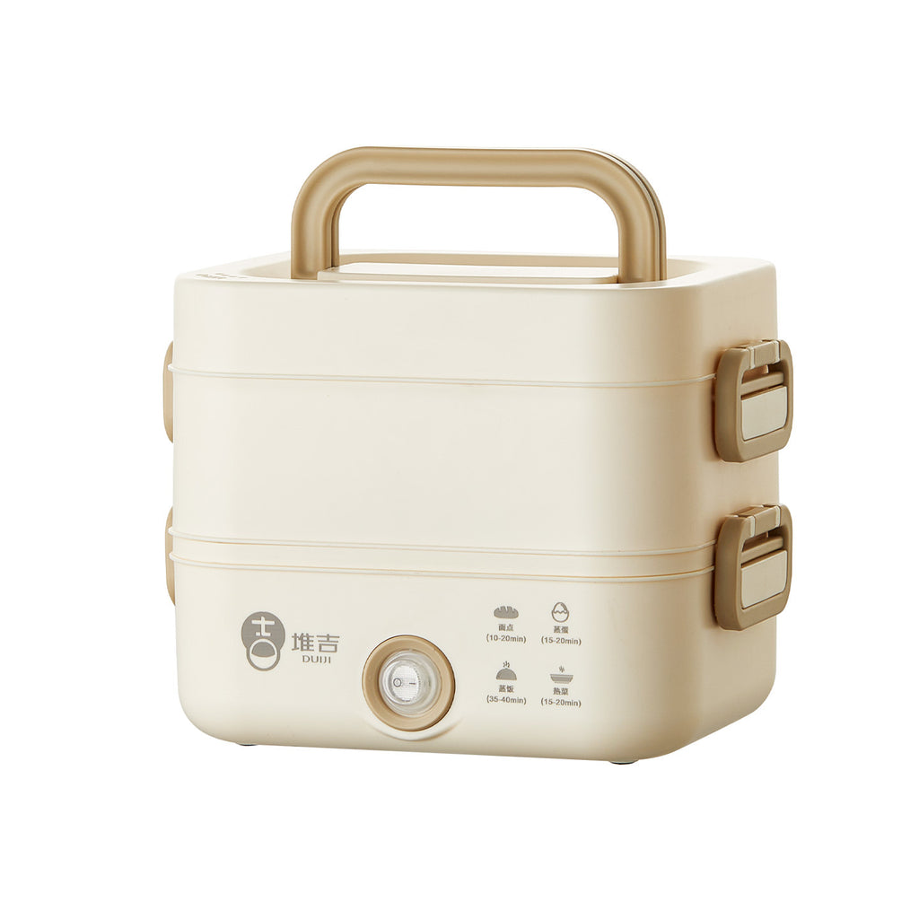 304 Stainless Steel Heated Lunch Box, Plug-In Electric Heating, Self-Heating Bento Box, Portable Rechargeable Electric Lunch Box