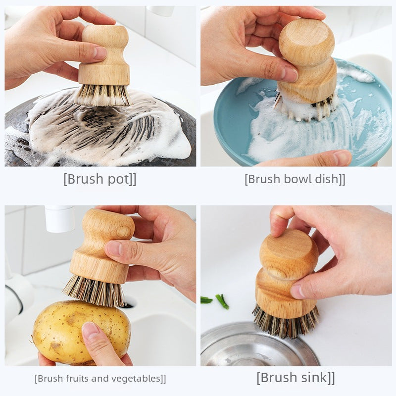 Solid Wood Dishwashing Brush