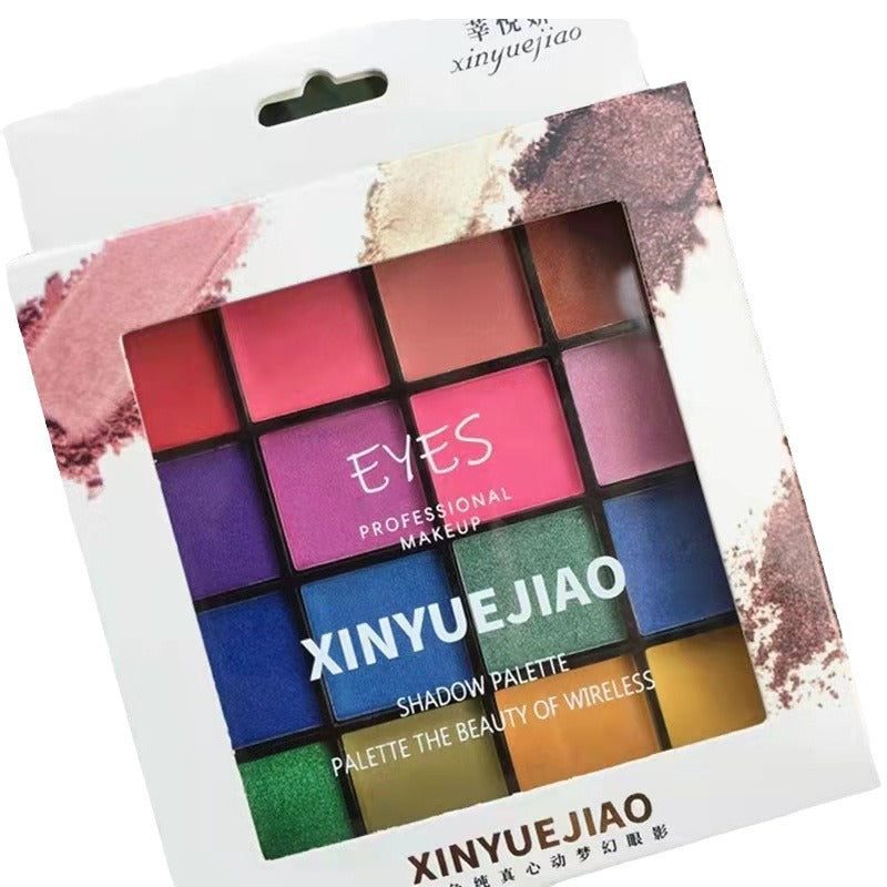 Stage Makeup Eye Shadow 16 Color Eye Shadow Plate Festival Activity Performance Children's Performance Cosmetics Eye Shadow Plate Genuine