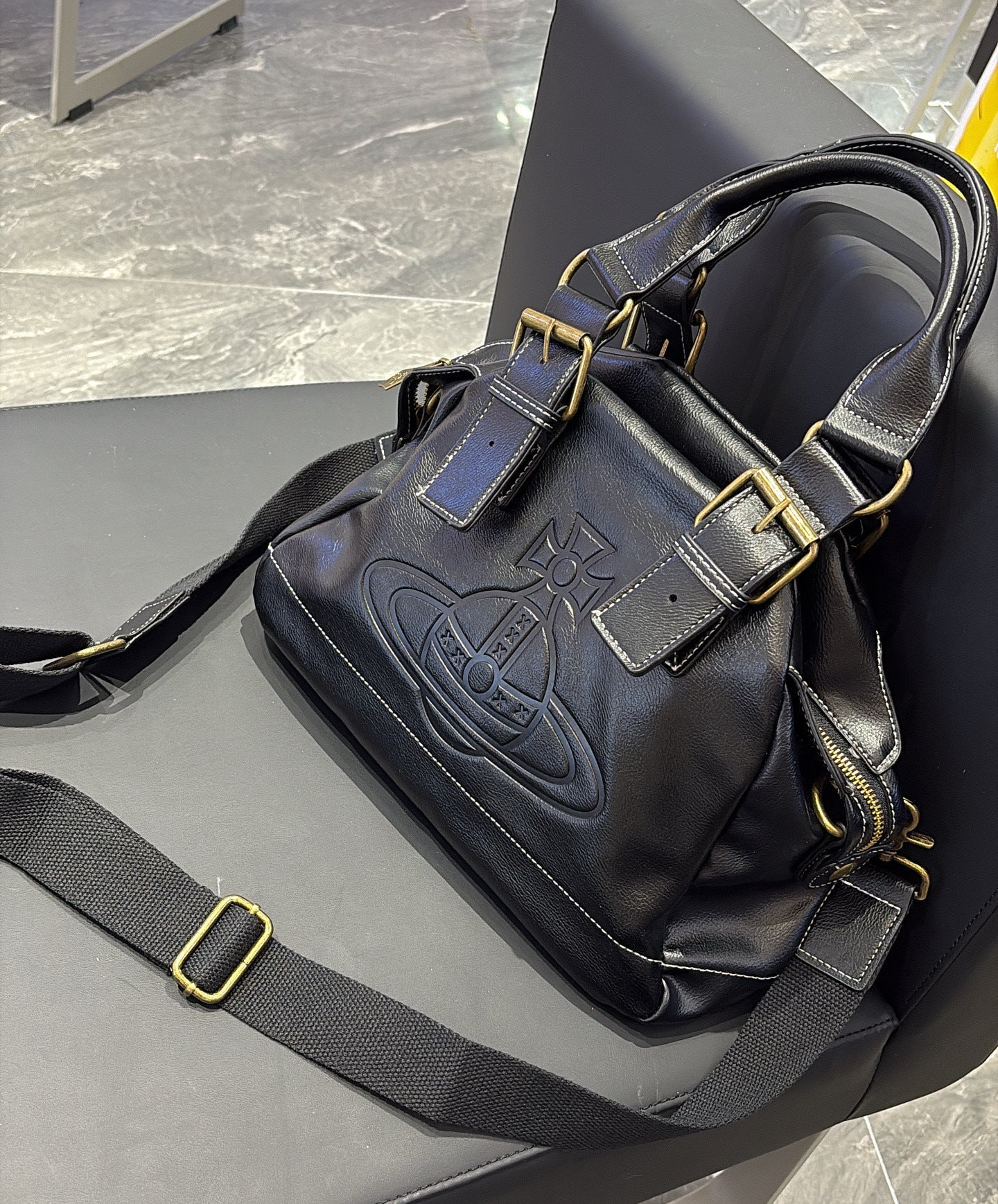 Second-Hand Motorcycle Bag 2025 New Saturn Large-Capacity Handbag Single Shoulder Underarm Bag Bowling Bag For Women