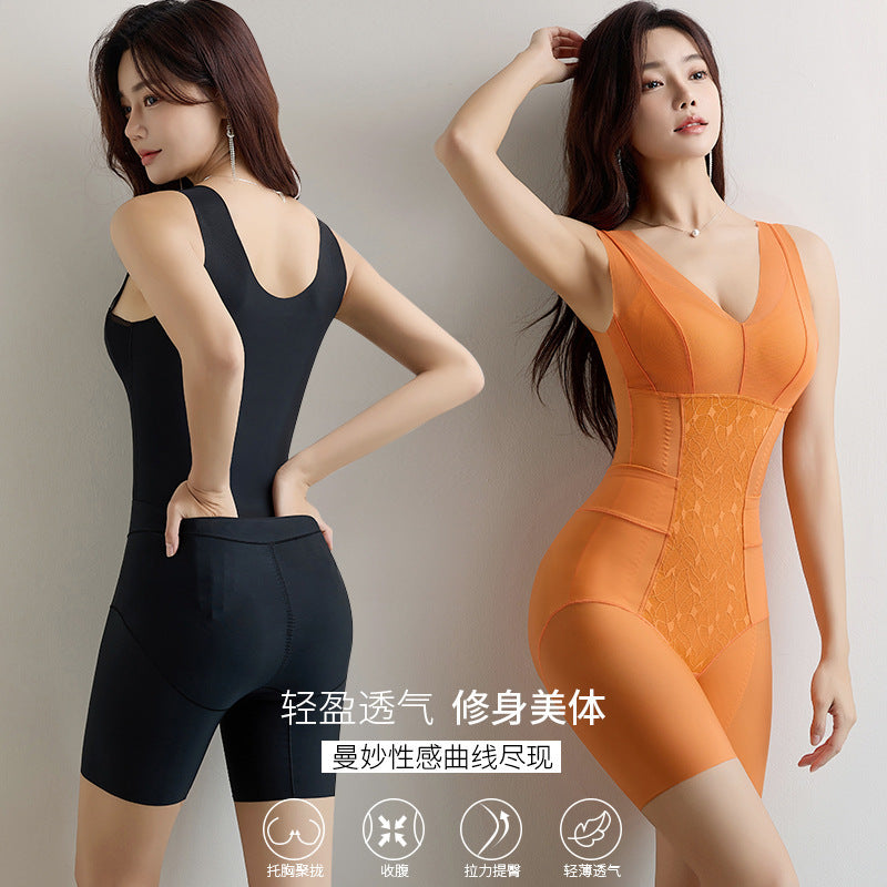 25-year-old New Fairy Body Carving Shaping Clothes With Bra One-piece Belly Tinting And Hip-lifting Shaping Body Tunic Body Beauty