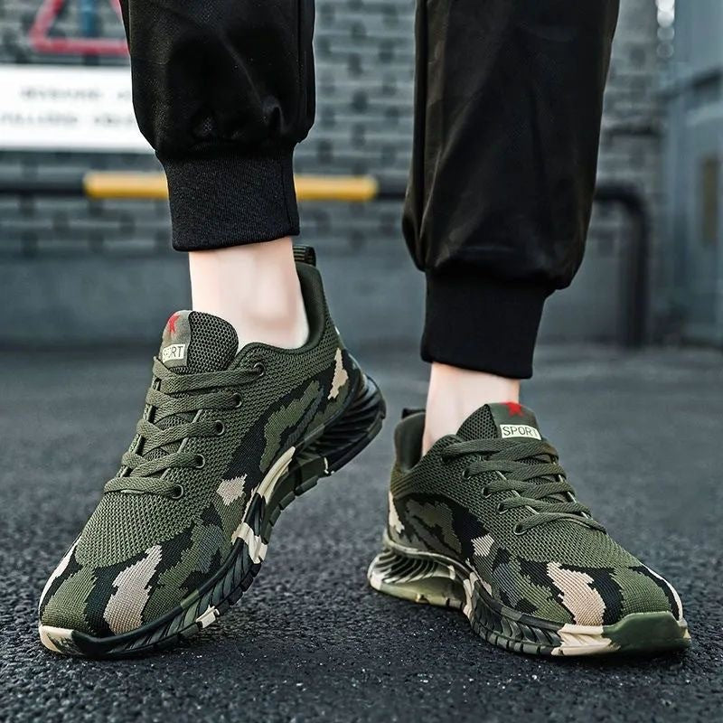 Camouflage Shoes, Outdoor Mountaineering Student Military Training Liberation Shoes, Construction Site Spring And Summer Men's Training Shoes, Labor Protection Shoes, Hiking Shoes