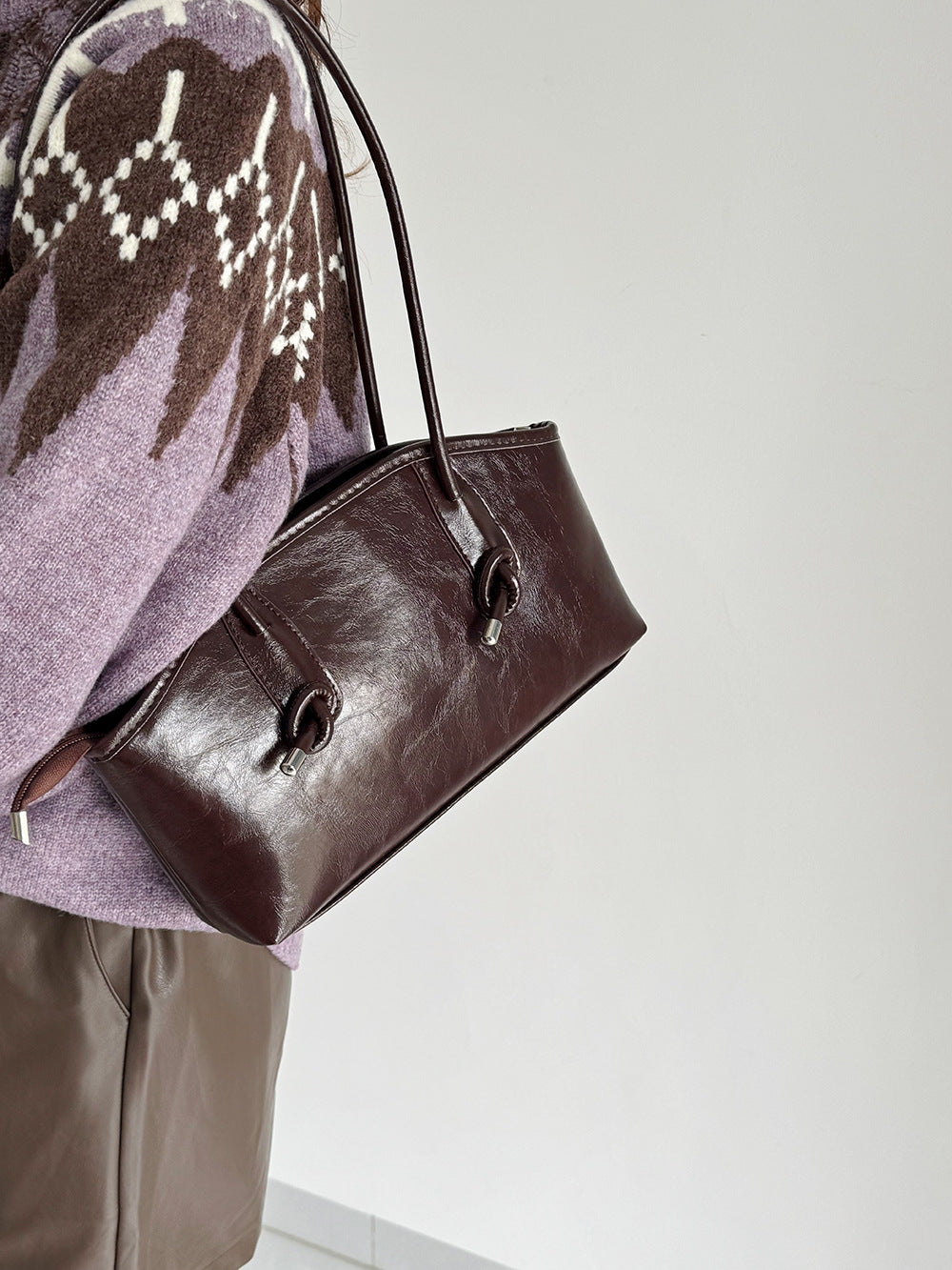 Black Armpit Bag For Women 2025 New Fashion High-Quality Niche Design Accessible Luxury Commuter Satchel Shoulder Bag