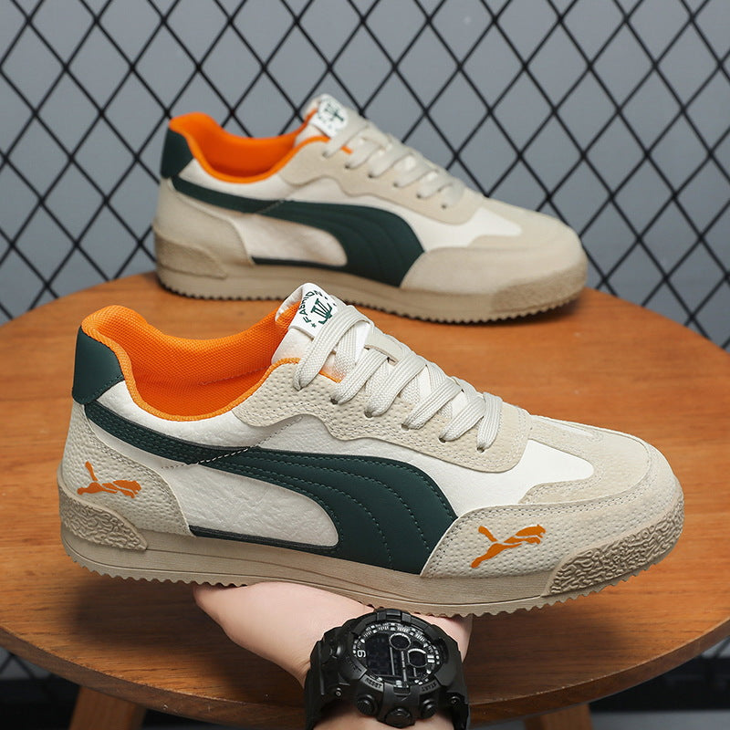 2025 Spring Casual Shoes Fashion Versatile Sneaker Breathable Comfortable Retro Platform Shoes Fashion Brand Plus Size Men's Shoes