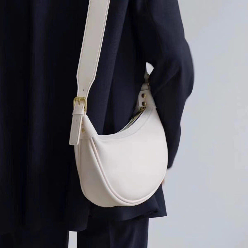 Bag Women's 2025 Niche Design New Casual Commuter Crescent Bag Crossbody All-match High-end Saddle Dumpling Bag