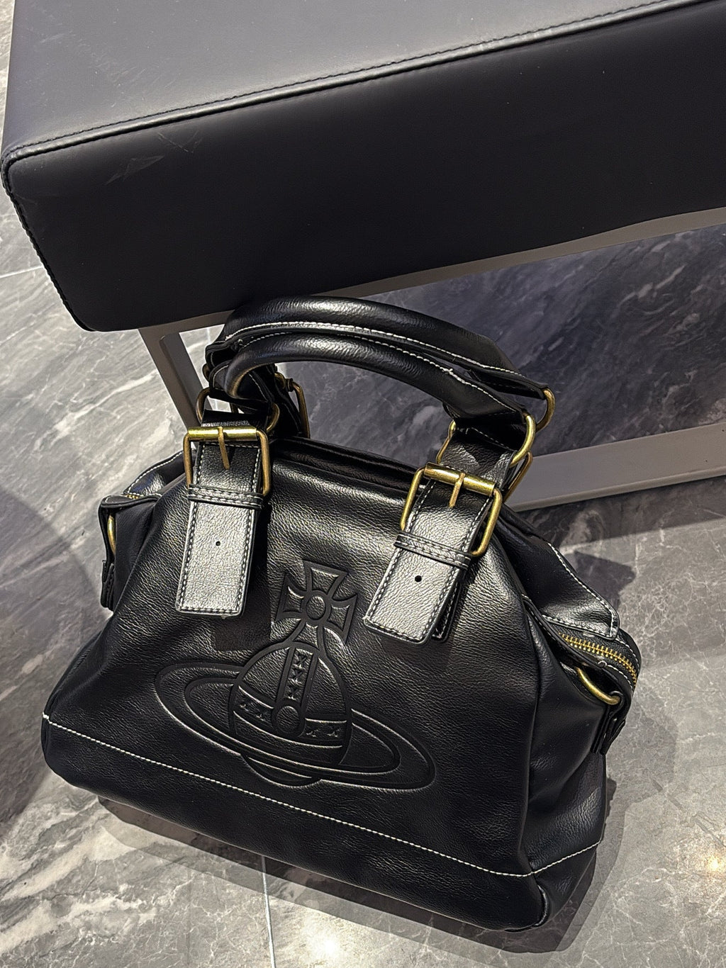 Second-Hand Motorcycle Bag 2025 New Saturn Large-Capacity Handbag Single Shoulder Underarm Bag Bowling Bag For Women