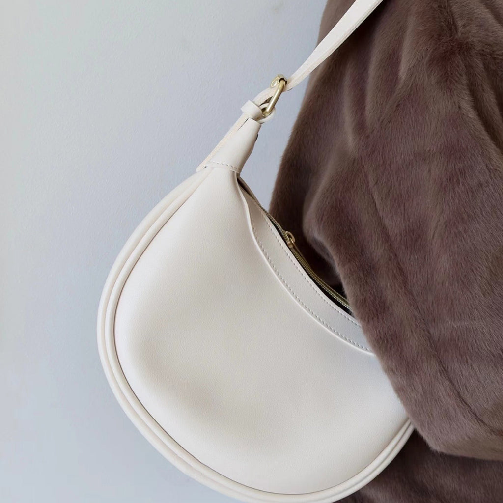 Bag Women's 2025 Niche Design New Casual Commuter Crescent Bag Crossbody All-match High-end Saddle Dumpling Bag