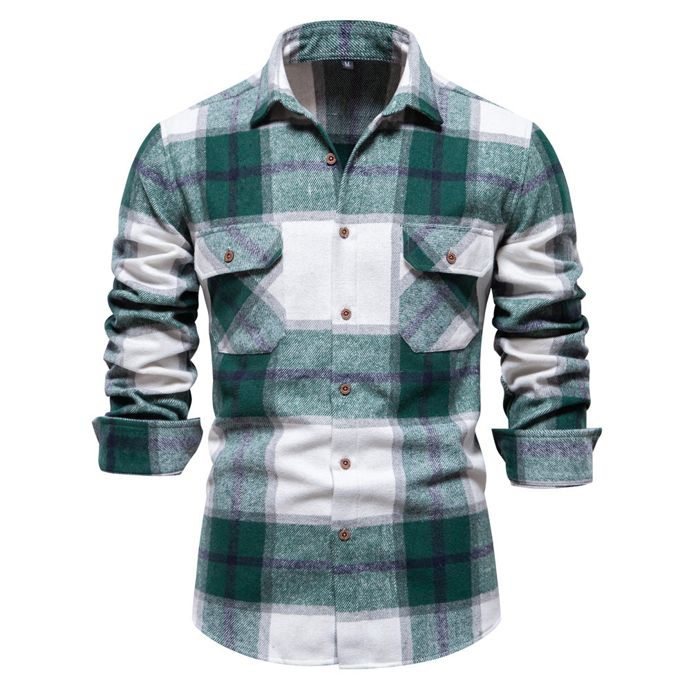 Men's Plaid Long Sleeve Shirt