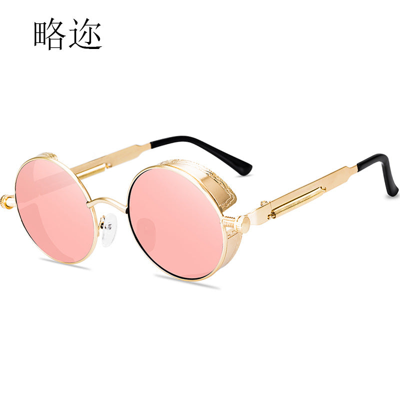 New Sunglasses Steampunk Sunglasses Metal Spring Foot Sunglasses