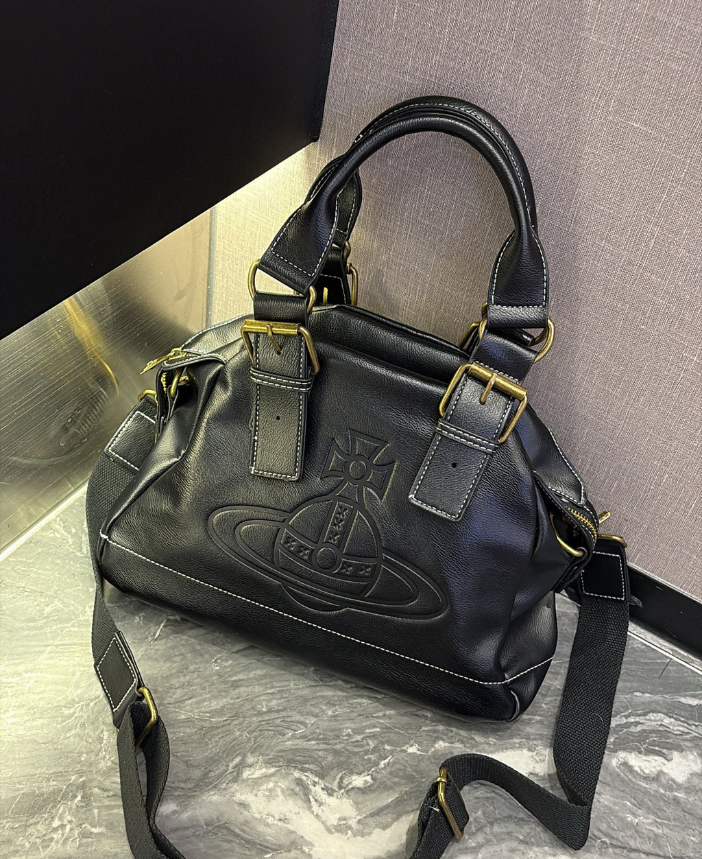 Second-Hand Motorcycle Bag 2025 New Saturn Large-Capacity Handbag Single Shoulder Underarm Bag Bowling Bag For Women