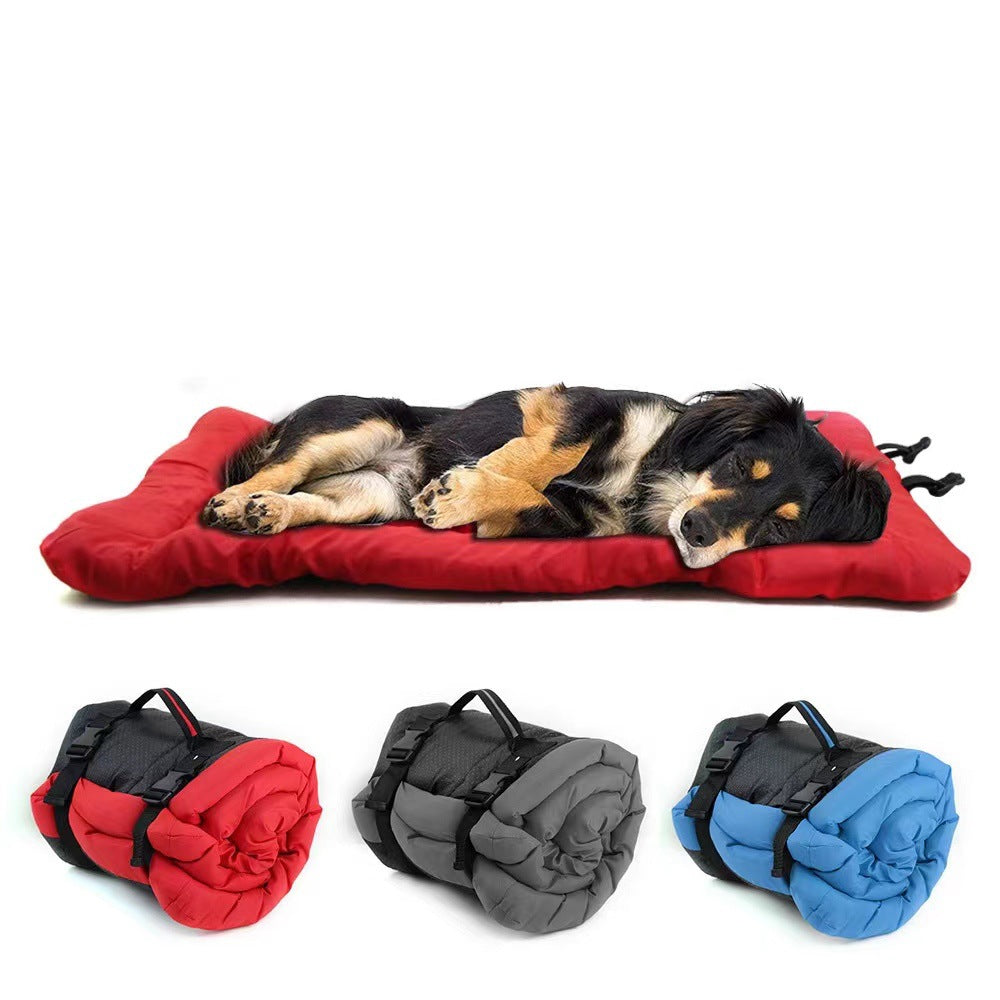 Pet Products Outdoor Portable Waterproof Foldable Roll-up Marching Sofa Dog Cushion Dog Bed Dog Kennel