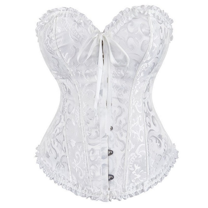 Multicolor Large Size Jacquard With Lace European And American Sexy Palace Corset Shapewear Bridal Corset Dress