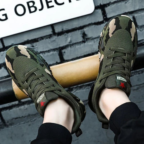 Camouflage Shoes, Outdoor Mountaineering Student Military Training Liberation Shoes, Construction Site Spring And Summer Men's Training Shoes, Labor Protection Shoes, Hiking Shoes