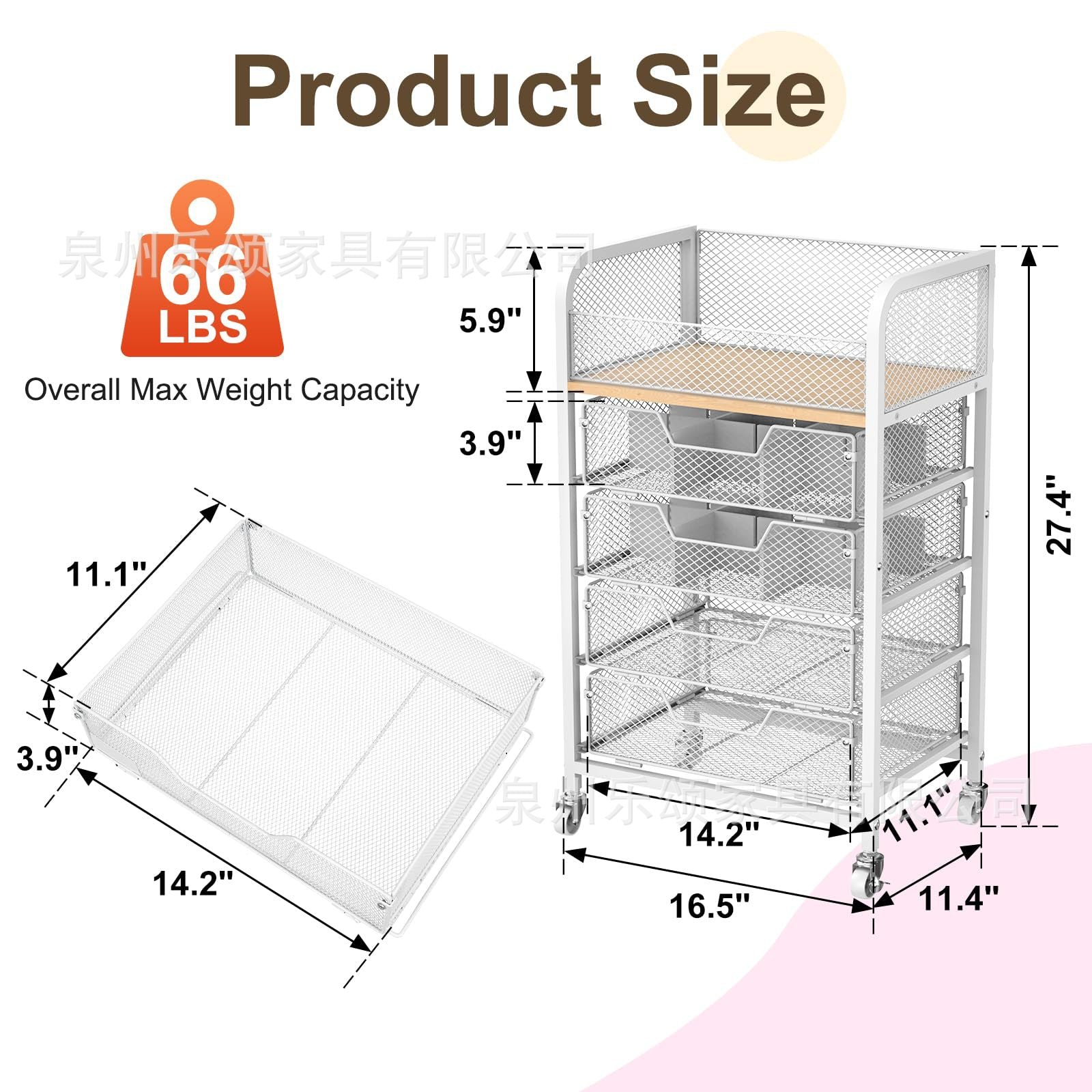 Cosmetic Cart Storage Rack Cosmetic Storage Box Multi-Layer Cosmetic Cabinet Movable Storage For Toiletries