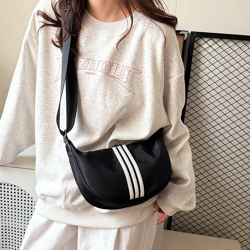 Niche Design Casual Texture Dumpling Bag Fashion 2025 Spring New Style Trendy Women's Shoulder Crossbody Bag