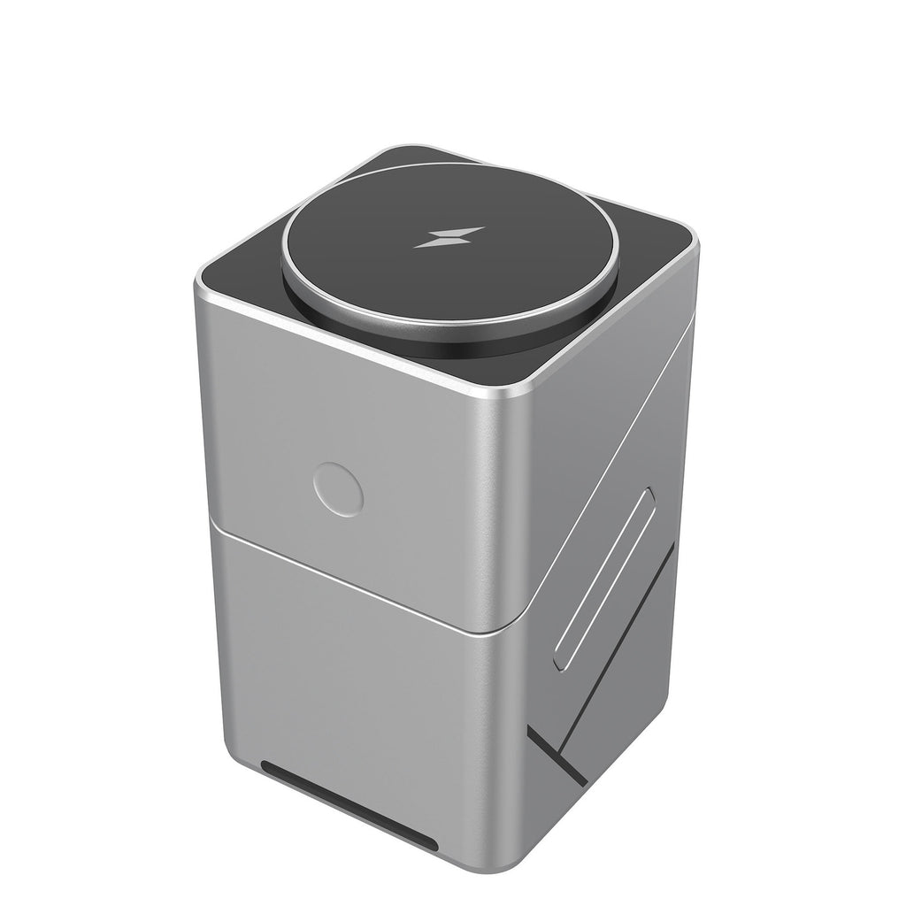 Xw10 Rubik's Cube Self-Spinning Wireless Charger Strong Magnetic 15W Fast Charging Three-In-One New Desktop Wireless Charger Cross-Border