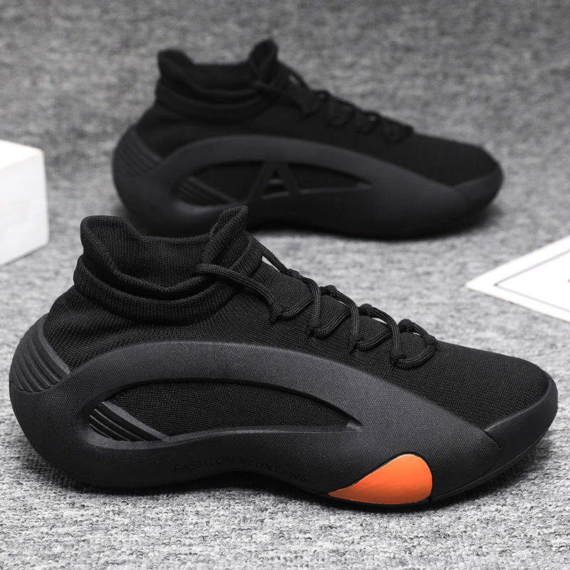 Socks And Shoes Wholesale Mesh Fin Comfortable Thick-Soled Casual Dad Shoes Summer New Lightweight Personalized Balanced Men's Shoes