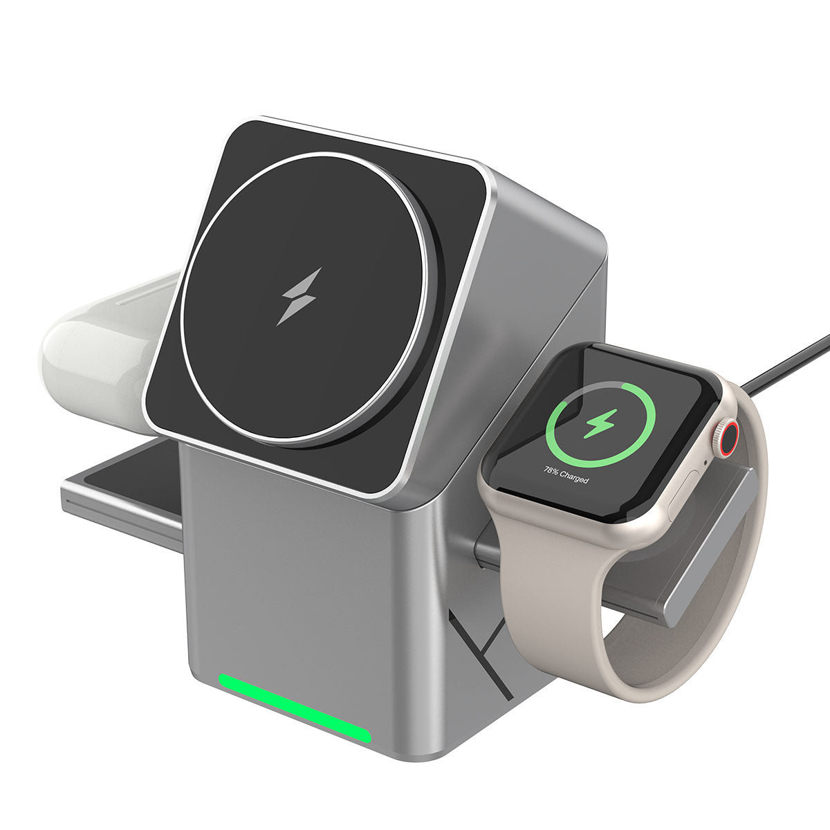 Xw10 Rubik's Cube Self-Spinning Wireless Charger Strong Magnetic 15W Fast Charging Three-In-One New Desktop Wireless Charger Cross-Border