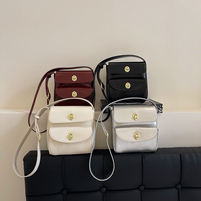 Niche Design High-end Sense Small Square Bag Women's 2024 New Star Fashion Commuter Shoulder Crossbody Bag