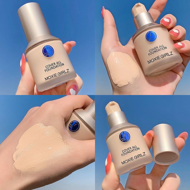 Mousse Girl's Makeup Cleansing Skin Nourishing Foundation Liquid Concealer Brightening Non-makeup Waterproof Isolation BB Cream Small Blue Shield