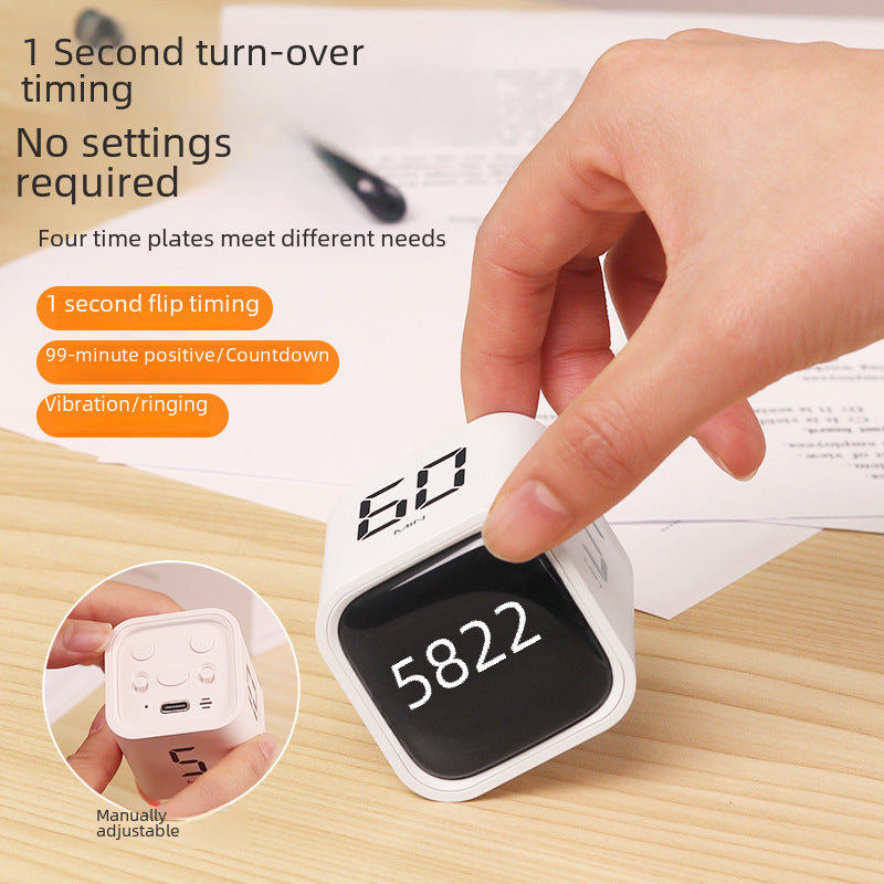 New Internet Celebrity Learning Timer Kitchen Cooking Countdown Reminder Digital Alarm Clock Self-discipline Manual Management Time
