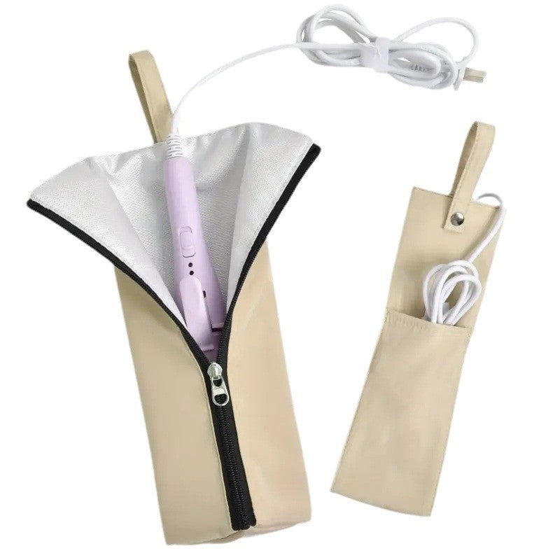 HeatGuard Polyester Storage Bag For Curling Iron And Hair Straightener Portable Fireproof Organizer Storage Bag