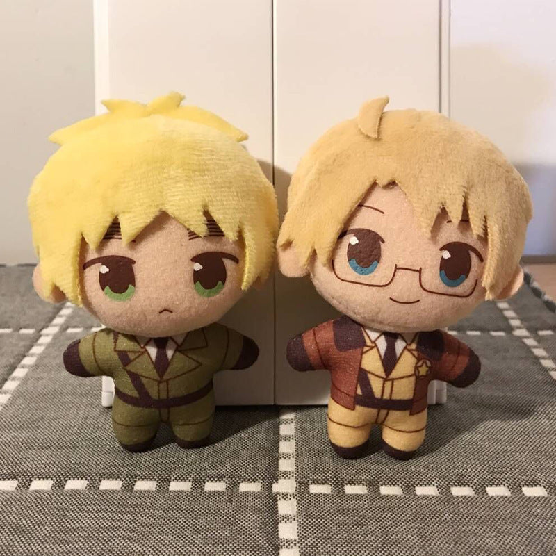 【 】 Hattalia Plush Keychain Arthur Al British Hand-made Pendant Animation Surrounding