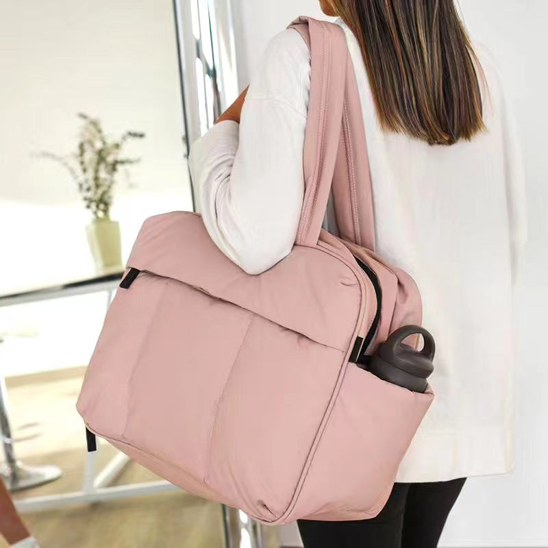 Single-shoulder Portable Tote Bag Winter Padded Bag Ladies Large-capacity