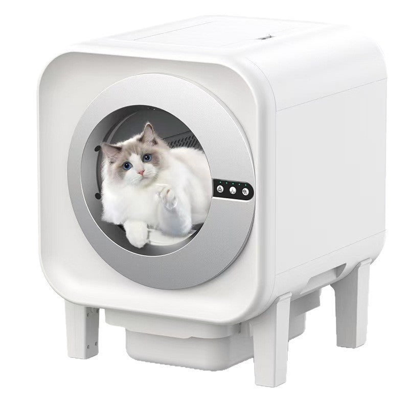 Cross-Border Smart Cat Litter Box Fully Enclosed Extra Large Automatic Cat Toilet Smart Cat Litter Box Self-Cleaning Odor Cat Litter Box