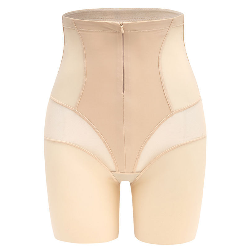 High-Waist Traceless Belly-Tucking Zipper-Breasted Shaping Pants For Strong Belly-Tucking Postpartum Recovery Belly Waist-Lifting Large Size