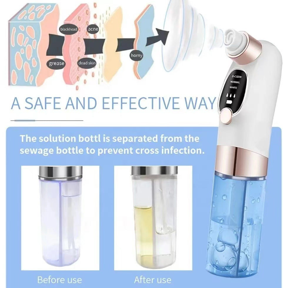Small Bubble Beauty Instrument Household Pore Cleaning Introduction Instrument Oxygen Injection Instrument Electric Blackhead Absorption Instrument