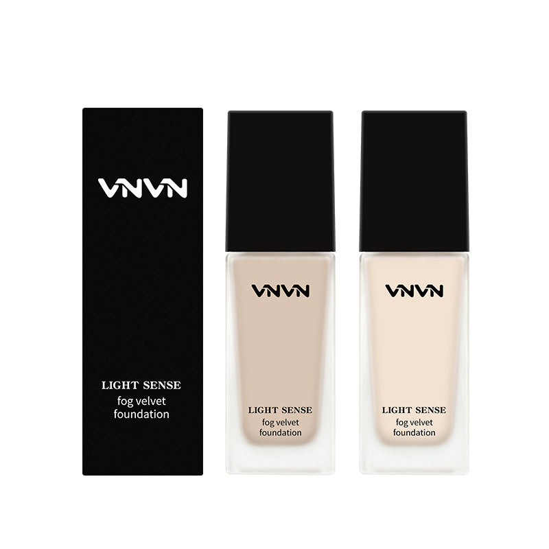 Thailand VNVN Light Foundation Lightweight Oil Control Concealer Moisturizing Durable No Makeup Matte Soft Mist Natural 30ml