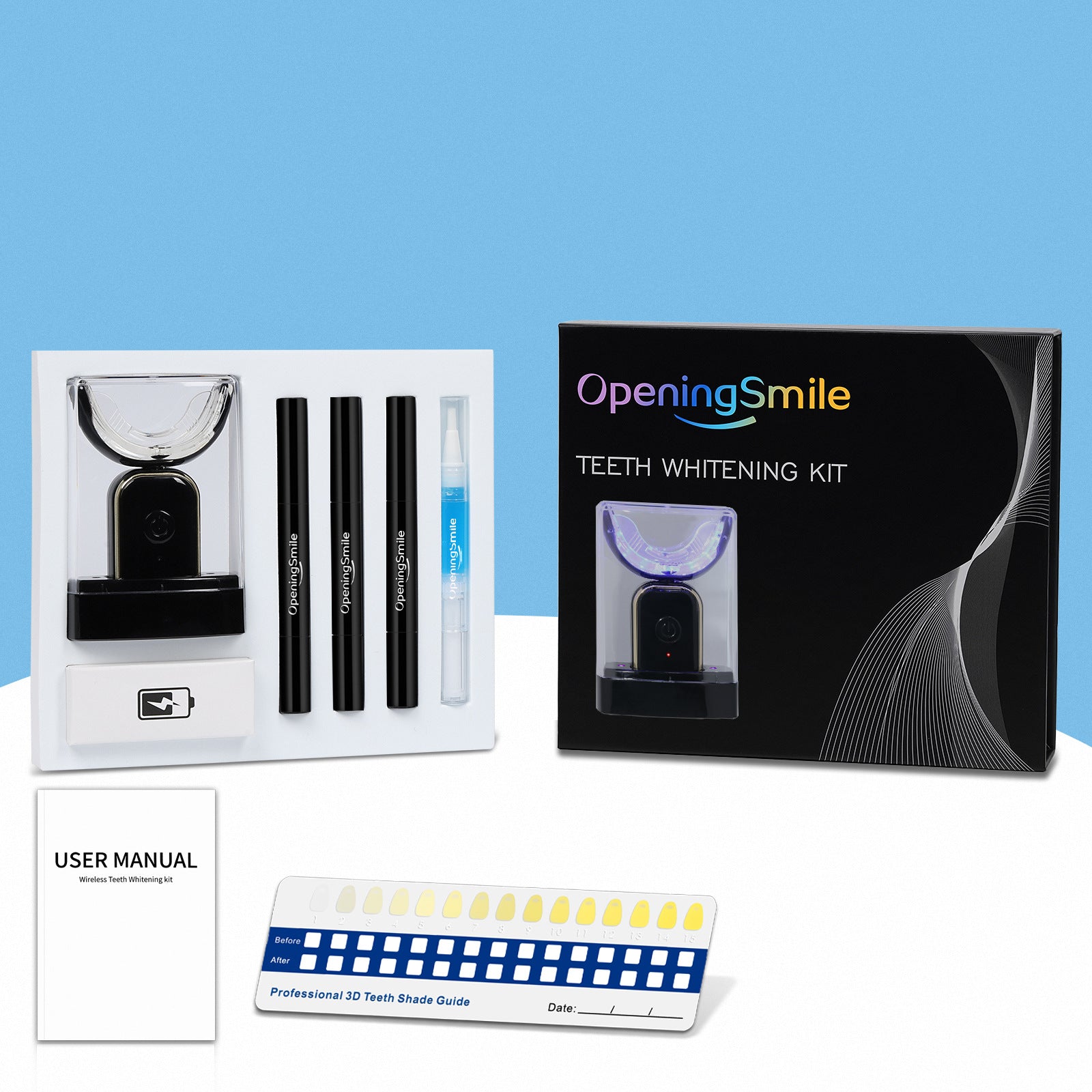 OpeningSmile Teeth Beauty Instrument New Teeth Whitening Teeth Gel Pen Set To Eliminate Yellow Home Teeth Beauty Instrument