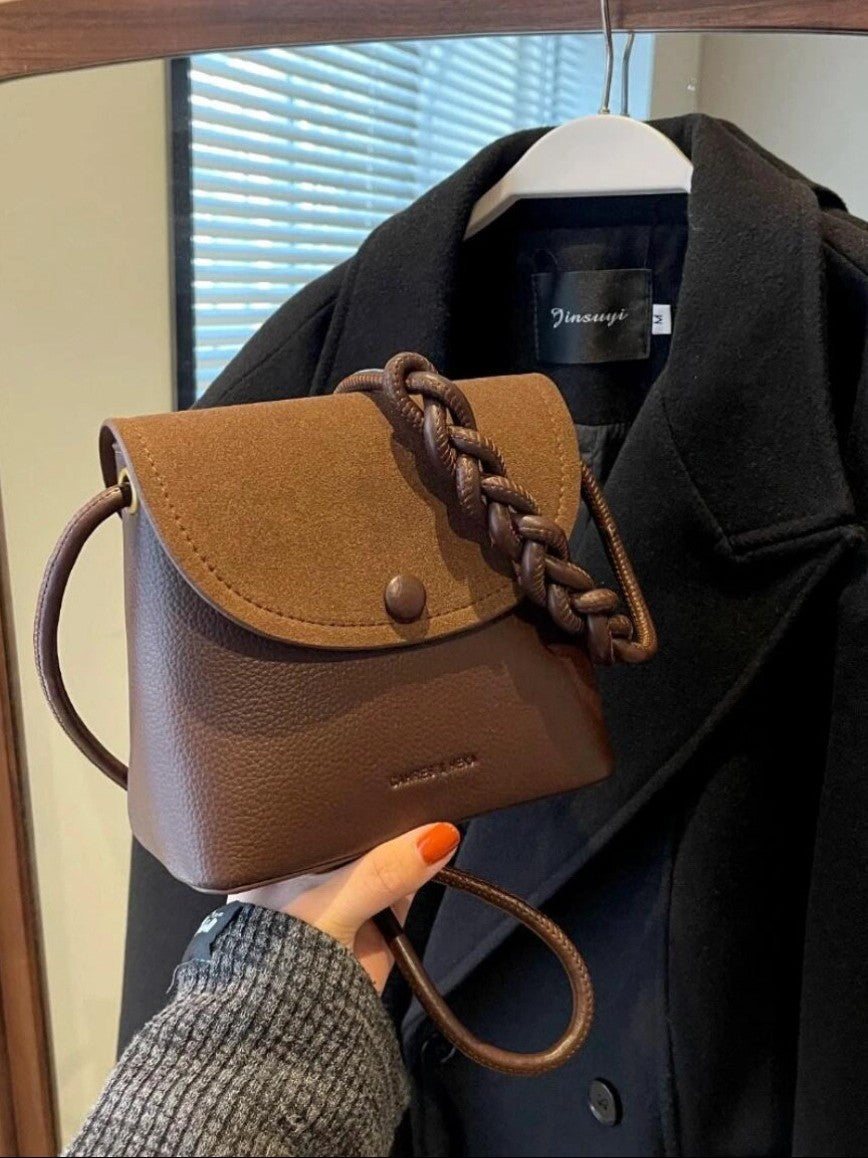 High-End Women's Bag 2024 New Crossbody Bag Autumn And Winter Bucket Bag Retro Niche Design Women's Versatile Shoulder Bag