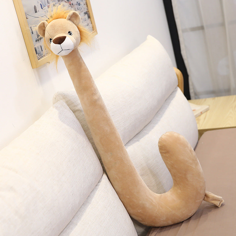 Cartoon Animal U-shaped Pillow Removable Mobile Phone Stand Bed Watching Tv Hanging Neck Cervical Spine Pillow Lazy Stand