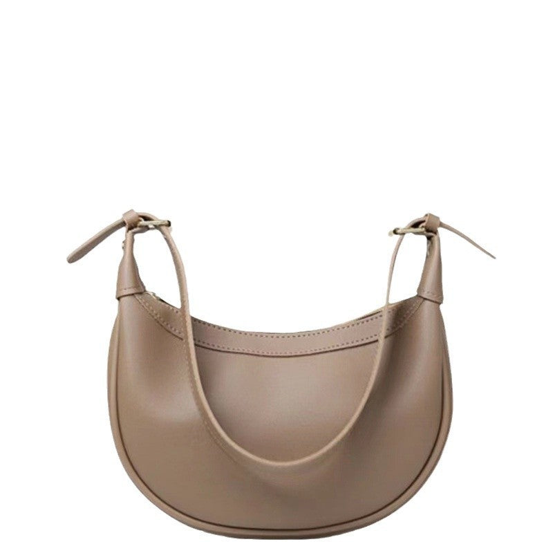 Bag Women's 2025 Niche Design New Casual Commuter Crescent Bag Crossbody All-match High-end Saddle Dumpling Bag