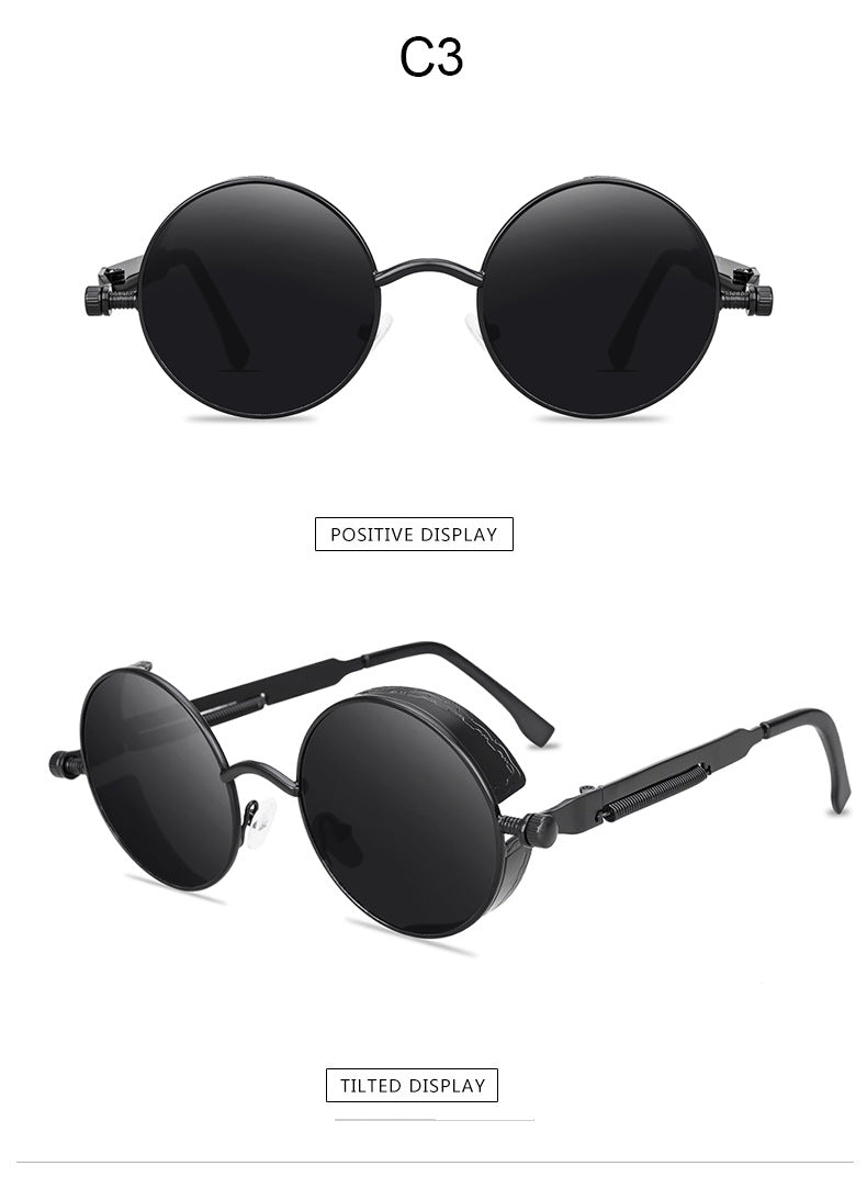 New Sunglasses Steampunk Sunglasses Metal Spring Foot Sunglasses