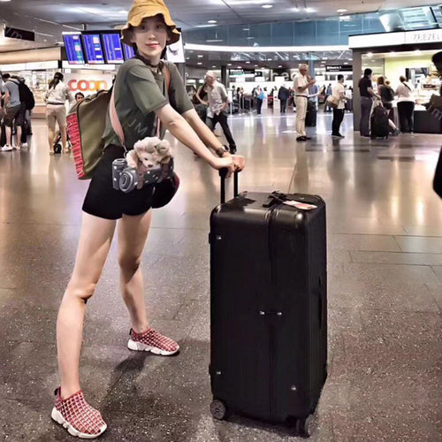2025 New Large-Capacity Suitcase 26 Inches 28 Anti-Fall Flat Lake Suitcase Trolley Case Men's Suitcase Women's Password Box